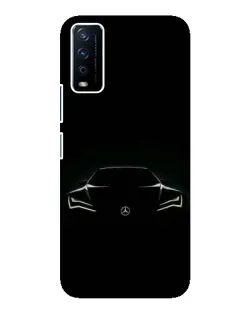 Чохол для Vivo Y12s з картинкою «Mercedes — силует авто»