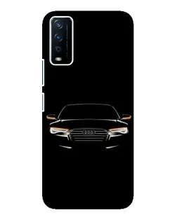 Чехол для Vivo Y12s с картинкой «Audi — ночной контур»
