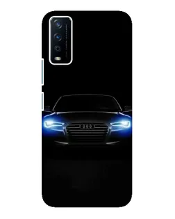 Чехол для Vivo Y12s с картинкой «Audi в неоне»