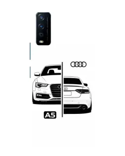 Чехол для Vivo Y12s с картинкой «Audi — контрастный дизайн»