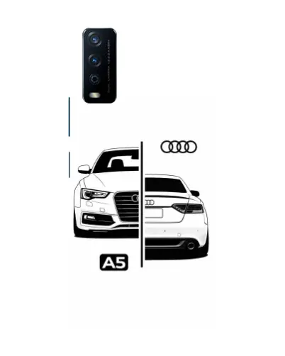 Чехол для Vivo Y12s с картинкой «Audi — контрастный дизайн»