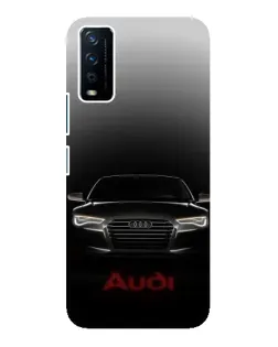 Чехол для Vivo Y12s с картинкой «Audi — градиентный контур»