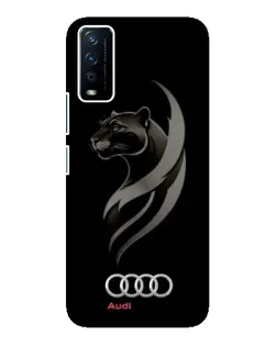 Чехол для Vivo Y12s с картинкой «Графика — пантера и Audi»