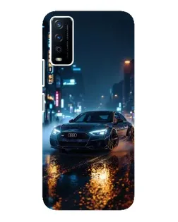 Чехол для Vivo Y12s с картинкой «Ночной город и Audi»