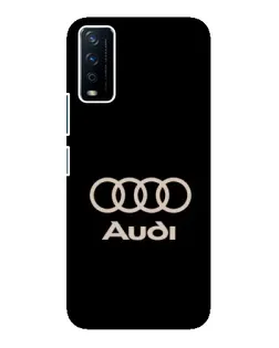Чехол для Vivo Y12s с картинкой «Audi — золотой логотип»