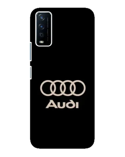 Чехол для Vivo Y12s с картинкой «Audi — золотой логотип»