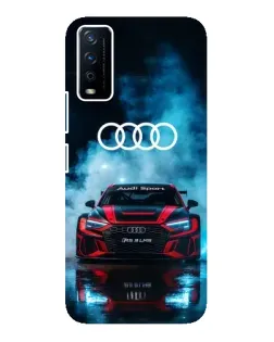 Чехол для Vivo Y12s с картинкой «Audi Sport — неон»
