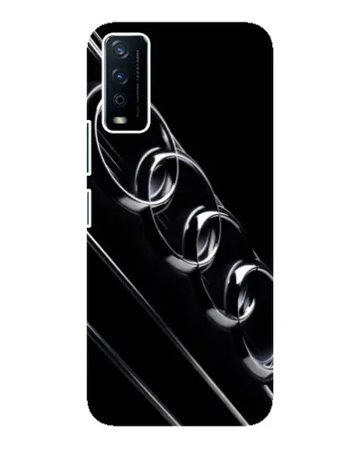 Чехол для Vivo Y12s с картинкой «Audi — абстрактные кольца»