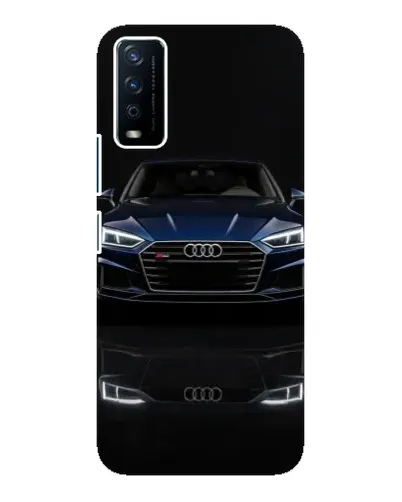 Чехол для Vivo Y12s с картинкой «Audi — ночное отражение»