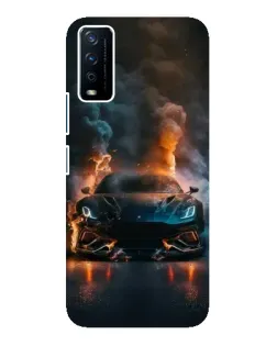 Чохол для Vivo Y12s з картинкою «Lamborghini димна естетика»