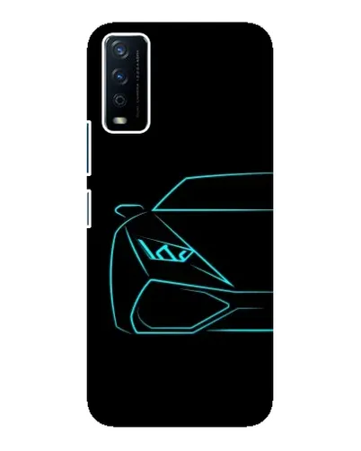 Чохол для Vivo Y12s з картинкою «Блакитний силует Lamborghini» Чохол для Vivo Y12s з картинкою «Блакитний силует Lamborghini»