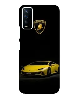 Чохол для Vivo Y12s з картинкою «Lamborghini жовтий акцент»