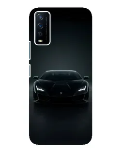 Чохол для Vivo Y12s з картинкою «Чорний Lamborghini Aventador»