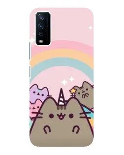 Чохол для Vivo Y12s з картинкою «Єдиноріг Pusheen»
