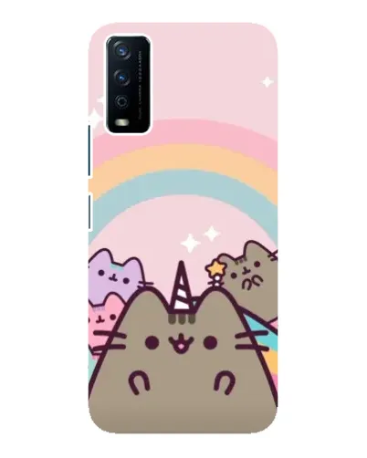 Чохол для Vivo Y12s з картинкою «Єдиноріг Pusheen»