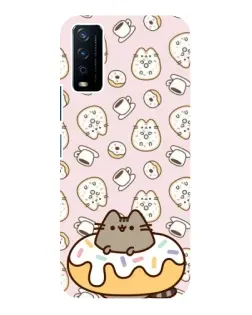 Чохол для Vivo Y12s з картинкою «Пушин на пончику»