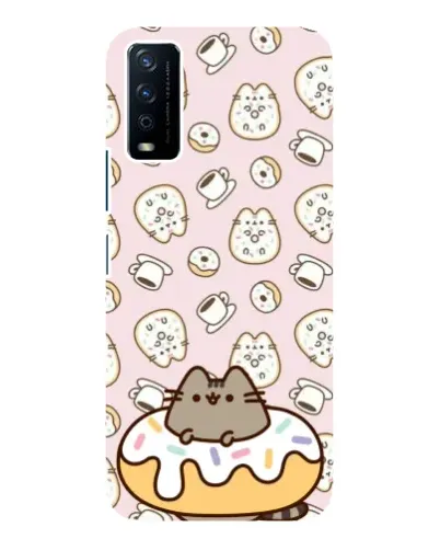 Чохол для Vivo Y12s з картинкою «Пушин на пончику»