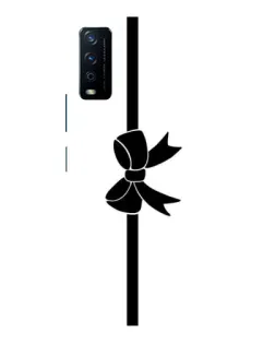 Чохол для Vivo Y12s з картинкою «Вертикальний бант»
