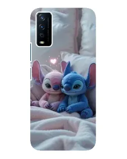 Чехол для Vivo Y12s с картинкой «Плюшевые Стич Ангел»