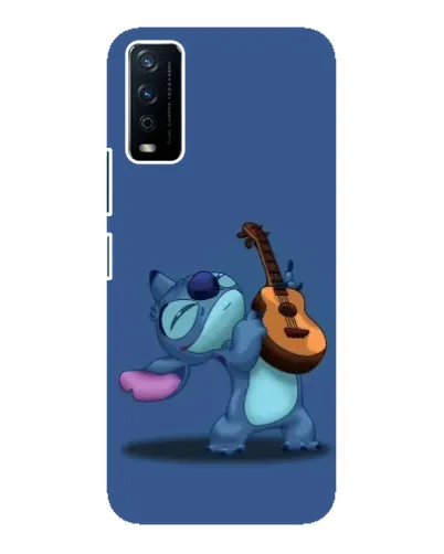 Чехол для Vivo Y12s с картинкой «Стич с укулеле»