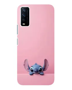 Чехол для Vivo Y12s с картинкой «Stitch выглядывает»