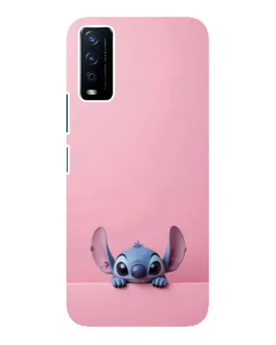 Чехол для Vivo Y12s с картинкой «Stitch выглядывает»