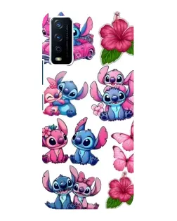 Чехол для Vivo Y12s с картинкой «Стикеры Stitch и Angel» Чехол для Vivo Y12s с картинкой «Стикеры Stitch и Angel»