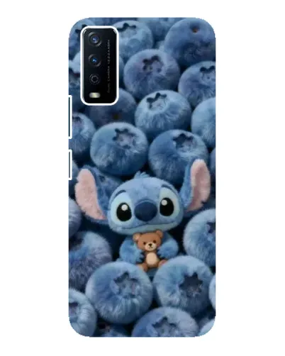 Чехол для Vivo Y12s с картинкой «Стич и голубика»