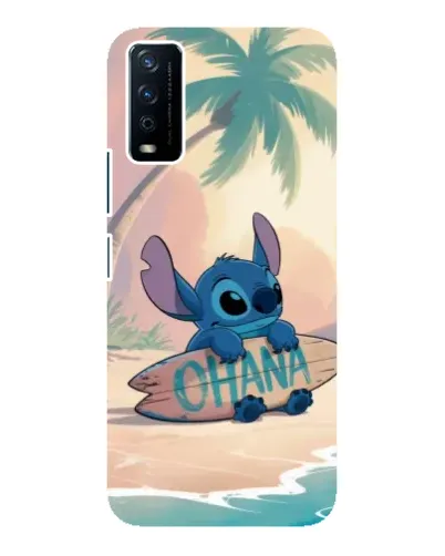 Чехол для Vivo Y12s с картинкой «Стич на серфе»