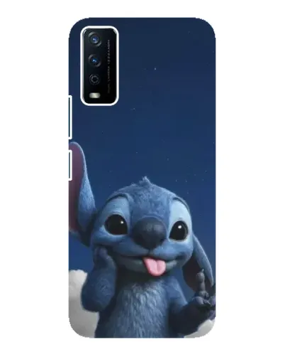 Чехол для Vivo Y12s с картинкой «Стич в облаках»