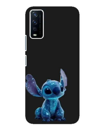 Чехол для Vivo Y12s с картинкой «Стич на черном»