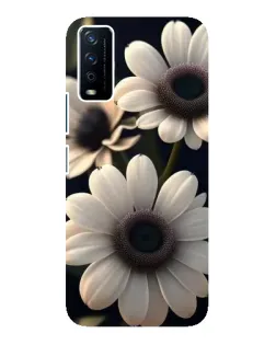 Чохол для Vivo Y12s з картинкою «Білі маргаритки макро»
