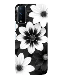 Чохол для Vivo Y12s з картинкою «Монохромні айстри»