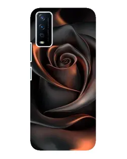 Чохол для Vivo Y12s з картинкою «Шовкова чорна троянда»