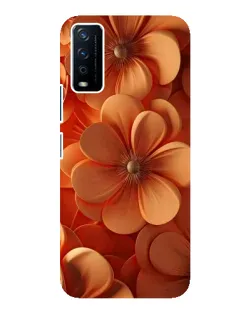 Чохол для Vivo Y12s з картинкою «Помаранчева макро квітка»