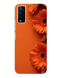 Чохол для Vivo Y12s з картинкою «Помаранчеві гербери»