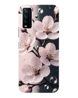 Чохол для Vivo Y12s з картинкою «Ніжня сакура та краплі»