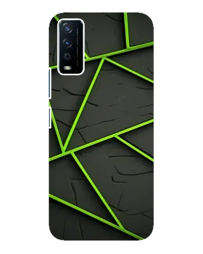 Чохол для Vivo Y12s з картинкою «Зелені геометричні лінії» Чохол для Vivo Y12s з картинкою «Зелені геометричні лінії»