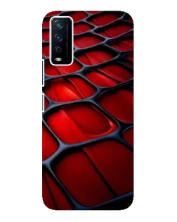 Чохол для Vivo Y12s з картинкою «Червона глянцева сітка»