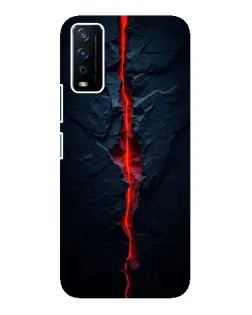 Чохол для Vivo Y12s з картинкою «Червона лавова тріщина»