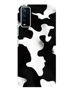 Чохол для Vivo Y12s з картинкою «Чорно-біла пляма»