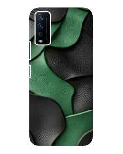 Чохол для Vivo Y12s з картинкою «Зелені шкіряні хвилі»