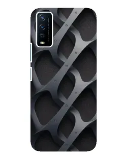 Чохол для Vivo Y12s з картинкою «Об'ємне сіре плетіння»