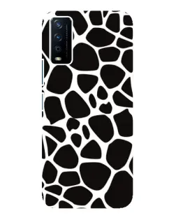Чохол для Vivo Y12s з картинкою «Чорно-білий жираф»