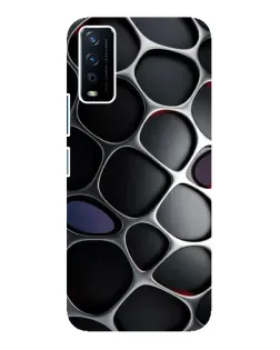 Чохол для Vivo Y12s з картинкою «Об'ємна темна решітка»