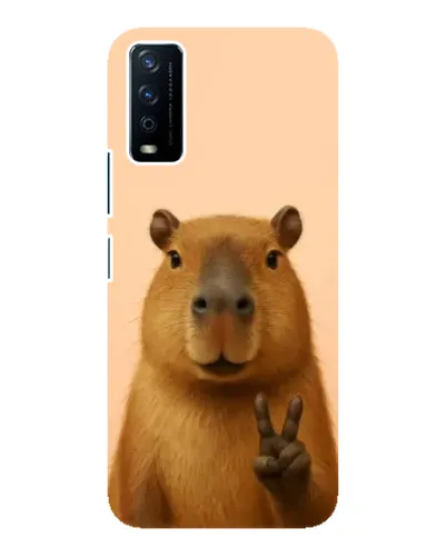 Чехол для Vivo Y12s с картинкой «Капибара виктория»