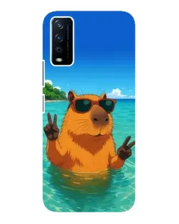 Чехол для Vivo Y12s с картинкой «Морская капибара» Чехол для Vivo Y12s с картинкой «Морская капибара»