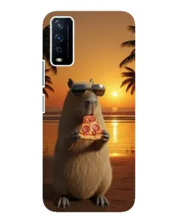 Чехол для Vivo Y12s с картинкой «Капибара с пиццей» Чехол для Vivo Y12s с картинкой «Капибара с пиццей»