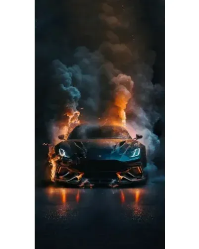 Чехол для Зарядные Устройства с картинкой «Lamborghini дымная эстетика»