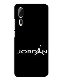 Чехол для ZTE Axon 10 Pro с картинкой «Jordan White Logo»